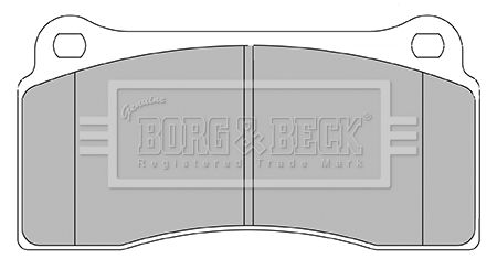 BORG & BECK Комплект тормозных колодок, дисковый тормоз BBP2437